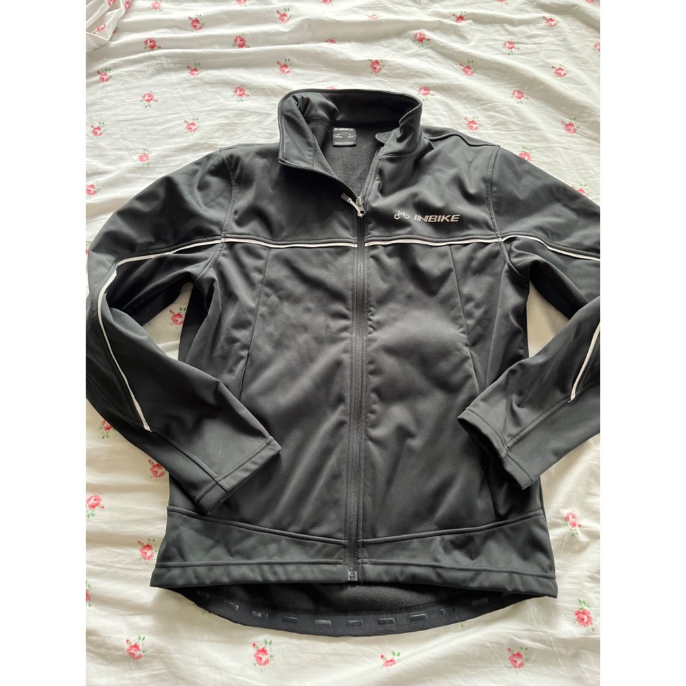 Inbike In Bike Unisex cycling black wind stopper jacket size medium